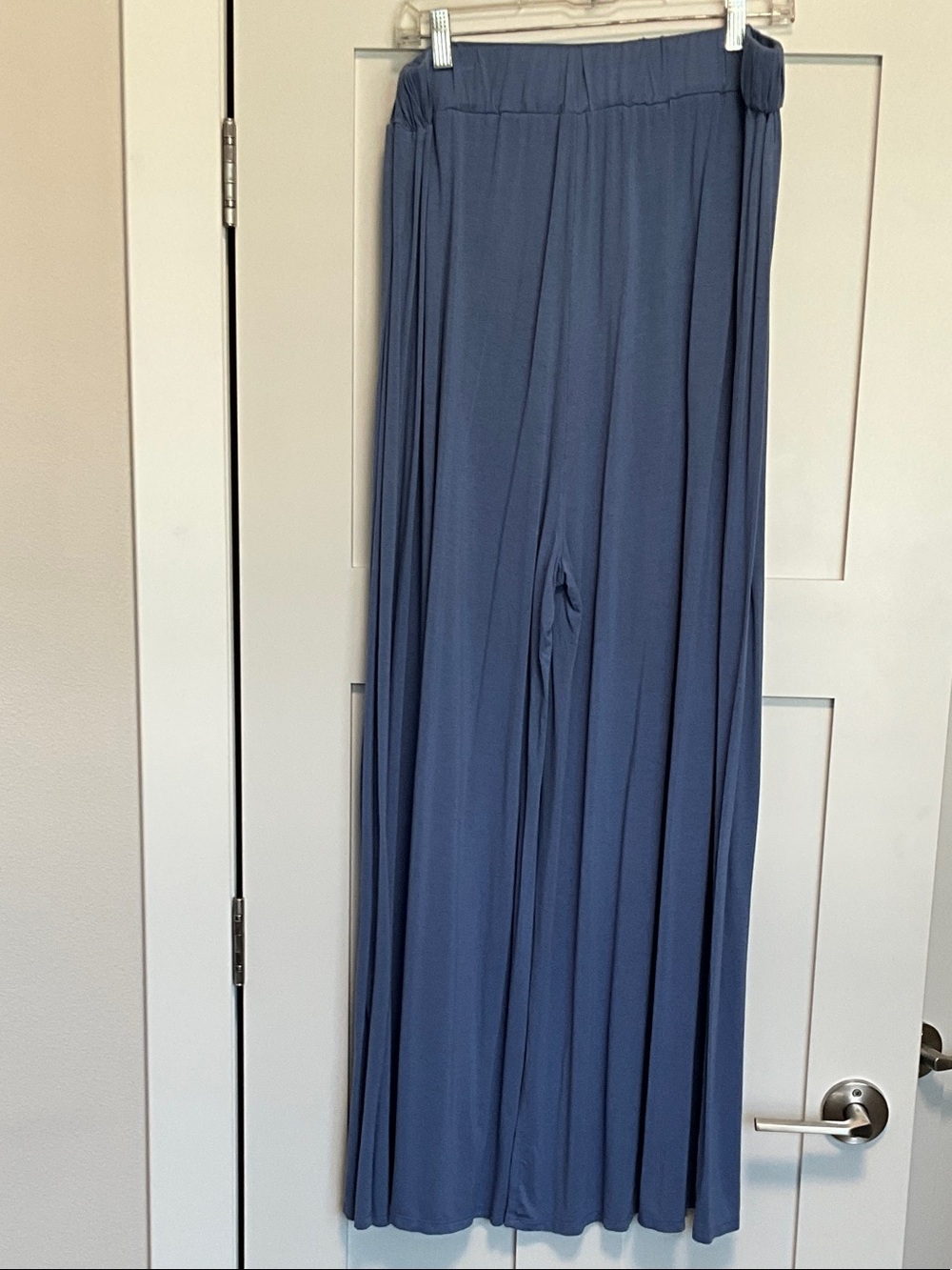 Beachy Wide Leg Pants in Dusty Blue– XL/TG